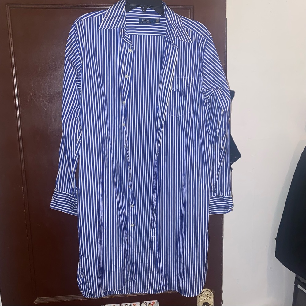 Shirt/dress button down with side slits